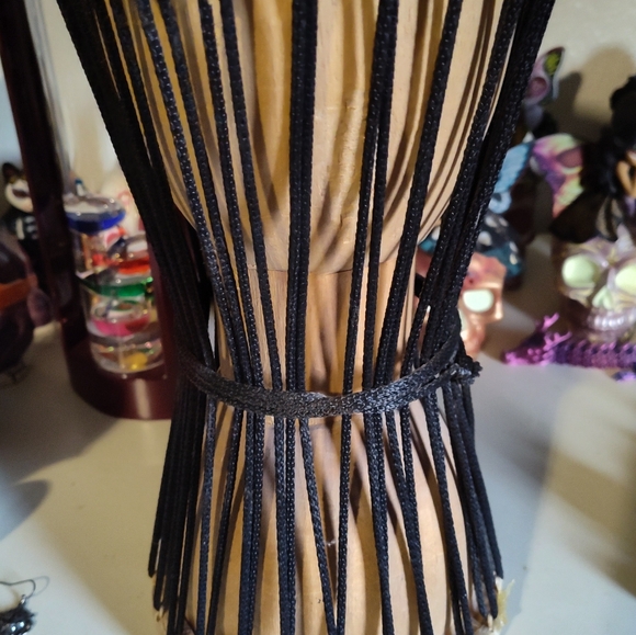 Handcrafted Drum with Black Accents - Picture 4 of 12